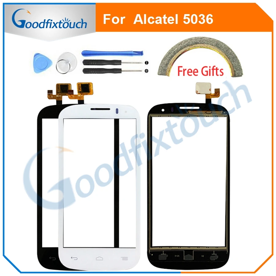 Сенсорный экран для Alcatel One Touch POP C5 5036 OT 5036 5036D 5037E OT5036, дигитайзер, сенсорная панель, переднее стекло, датчик объектива