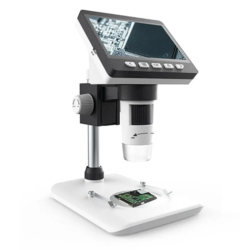 Mustool 1000X 4.3 Inch LCD Digital Microscope HD1080P with Adjustable Bracket Video Recording for Tool Testing/Science Desktop |
