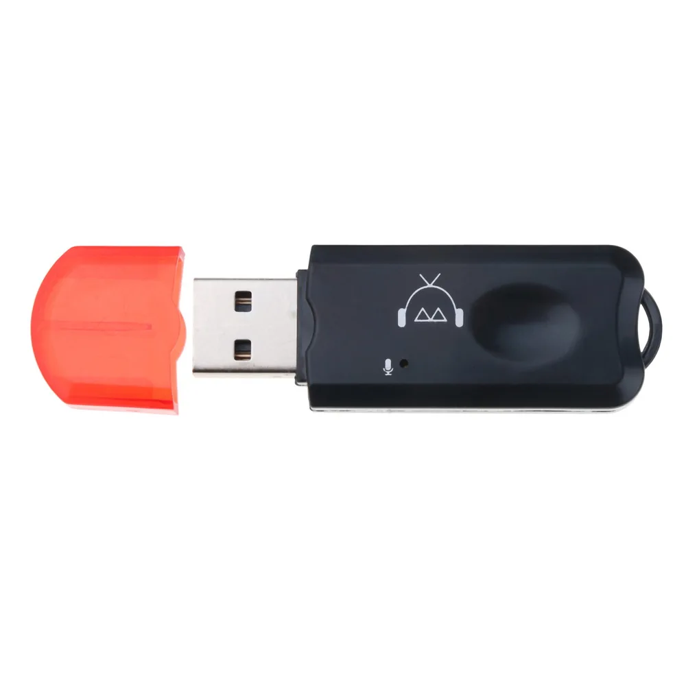 USB AUX Bluetooth приемник беспроводной аудио адаптер стерео с микрофоном для