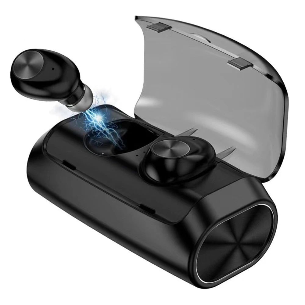Мини с микрофоном Bluetooth 5 0 наушники стерео Беспроводные спортивные гарнитура
