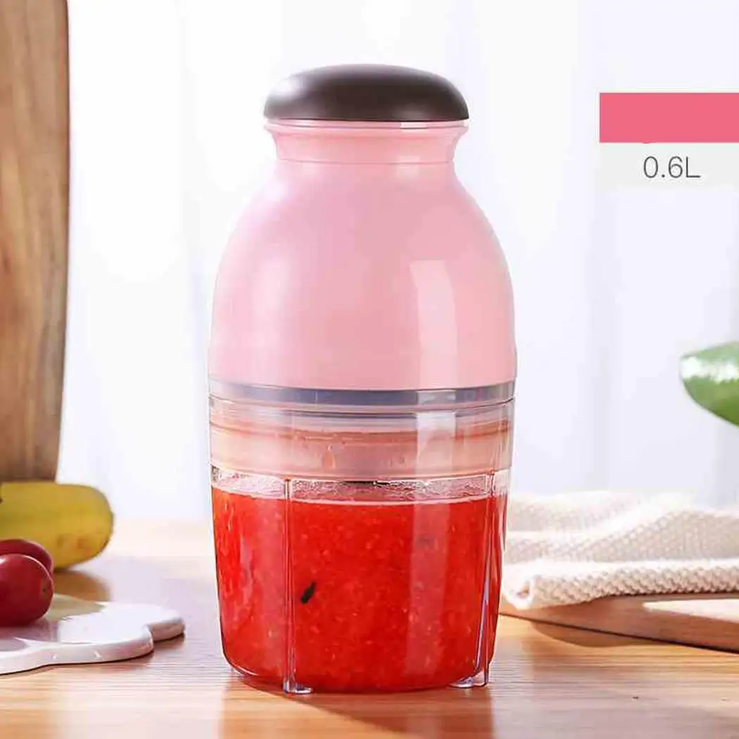 600ml Portable Juice Blender Juicer Cup Multi-function Electric Baby Food Mills Containers Storage Rechargeable | Мать и ребенок