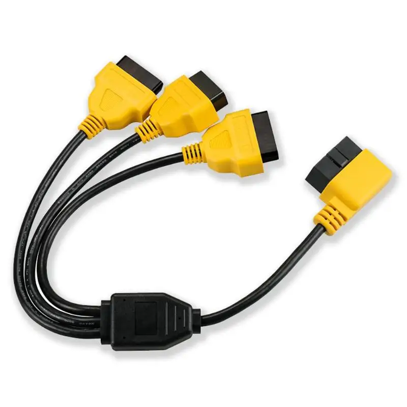 Автомобильный сплиттер OBD2 автомобильный кабель 50 см OBD 2 II штекерные кабели Y от 1