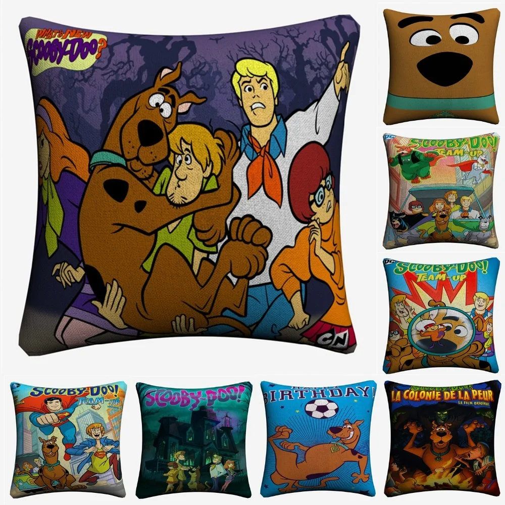 Scooby Doo мультяшный фильм декоративное хлопковое белье Чехол для подушки 45x45 см