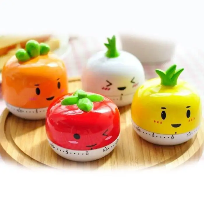 

Funny Cooking Timer Mechanical Fruit Vegetable Cartoon Electronic Kitchen Cooking Accessory FBE3