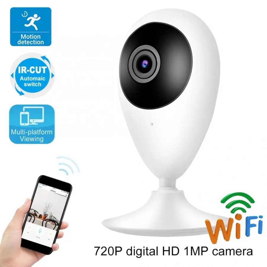 IP камера 720P HD Беспроводная с поддержкой Wi Fi и функцией ночного видения|Камеры