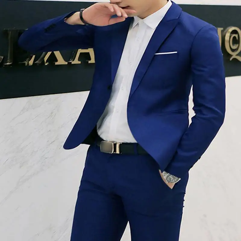 MISSKY новинка 2020 мужские однотонные костюмы куртка Casaco Terno Masculino костюм кардиган