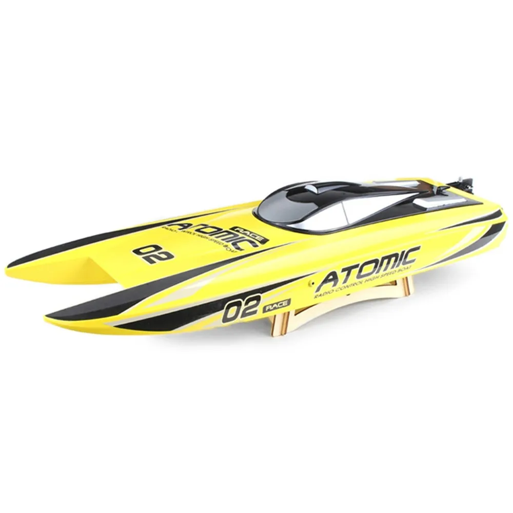 Горячая Распродажа RC лодка 65 км/ч высокая скорость 2 modes2.4 ГГц 2CH 300 м дистанционное
