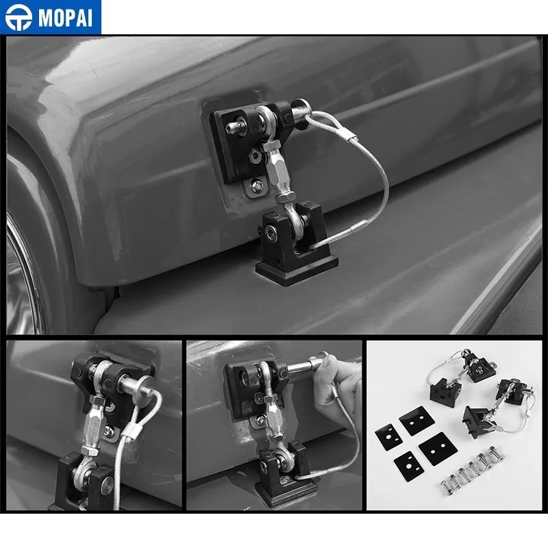 MOPAI замки капота для Jeep Wrangler TJ черный автомобильный козырек двигателя защелка