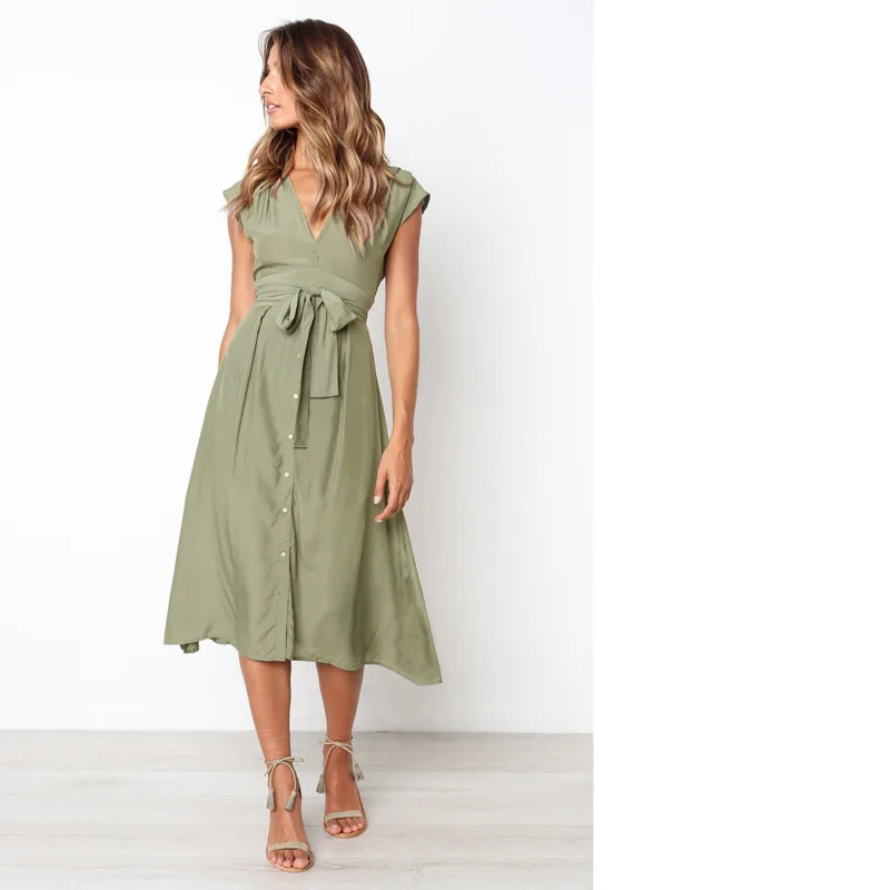 Платье принцессы в полоску с высокой талией без рукавов глубоким v-образным