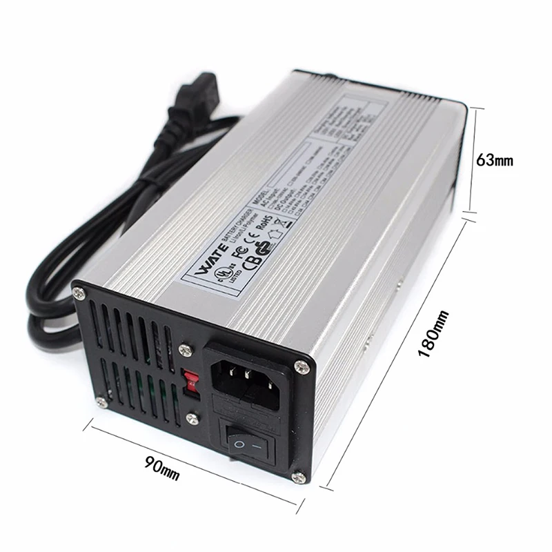 14 6v 20a charger fast smart charger for 4s 12 8v 14 4v lifepo4 battery pack aluminum shell with fan free global shipping