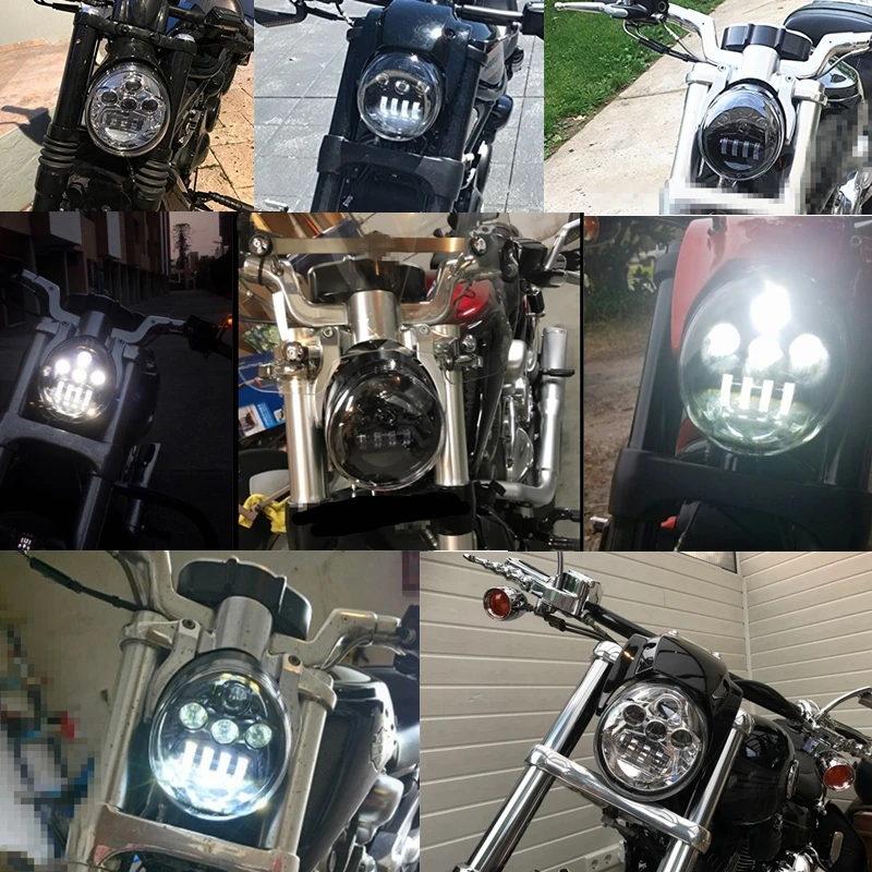 СВЕТОДИОДНЫЙ DRL фара мотоцикла Halo кольцевая для Harley V Rod VRSCA VRSC Muscle CVO Rod| |