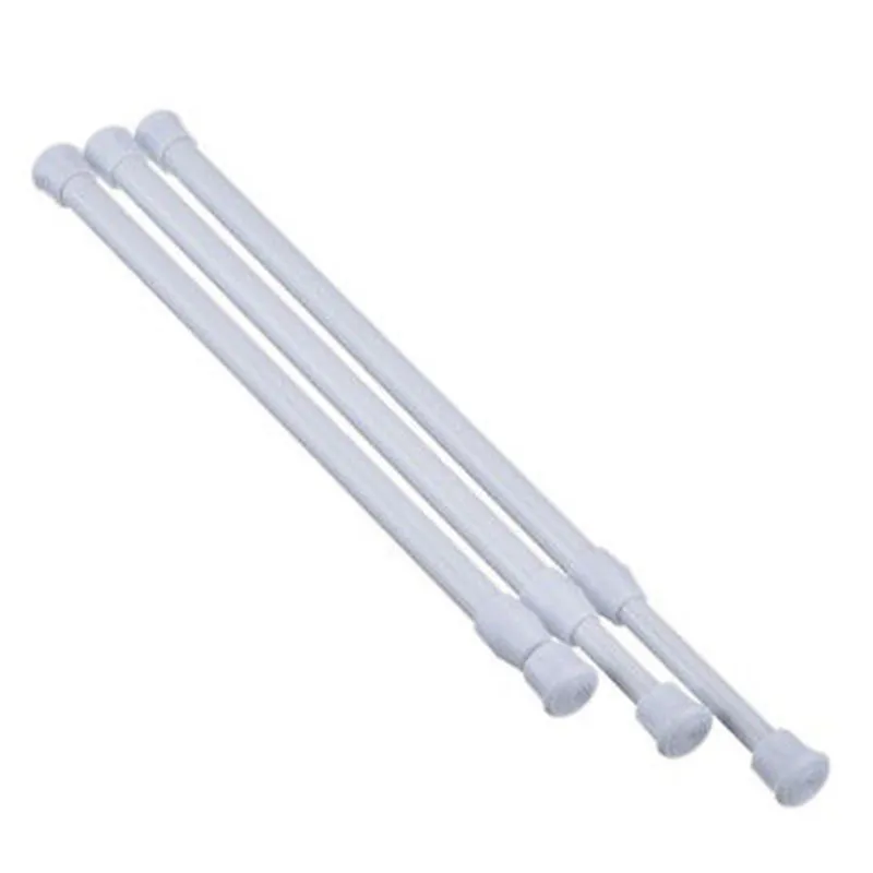 High Quality 2019 Home Useful Extendable Telescopic Spring Net Voile Tension Curtain Rail Loaded Rod AU Curtains rods |