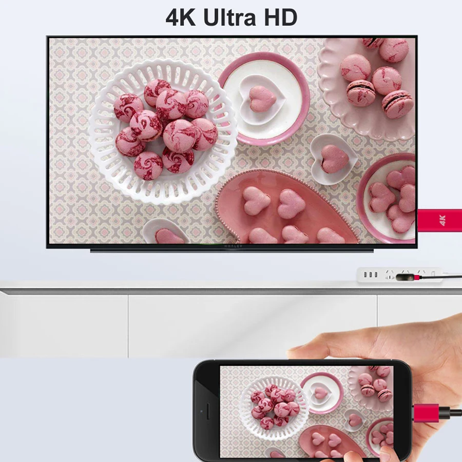 USB C к HDMI кабель конвертер 4K Type Tipo для Samsung Galaxy S8 S9 Huawei Mate 10 Lumia 950XL|Кабели HDMI| |