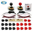 Комплект из 2 игроков для ПКRaspberry контроллер Пи с оригинальной кнопкой Sanwa, джойстик SANWA OBSF с нулевой задержкой, USB аркадные игры Jamma