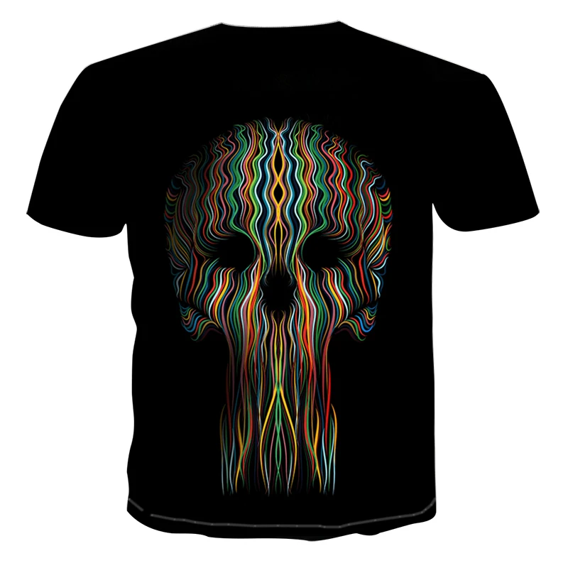 Новая брендовая мужская одежда футболка с черепом для крови забавная хип хоп