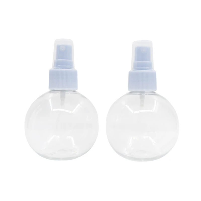 50pcs/lot 120ml PET Ball Shape Refillable bottle 120g Spray Bottle 4oz Plastic Cosmetic sphere unique shape white sprayer | Красота и