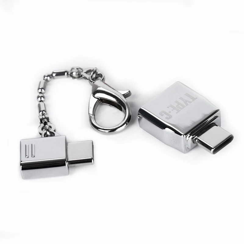 Key chain Type-C OTG Adapter Kits Micro-USB To Type C & USB Converter Data Sync Charging For Samsung S9 | Электроника