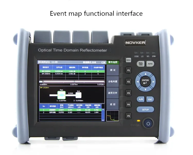 NK6000 волоконно оптический OTDR 1310/1550nm 35/33dB Оптический измеритель коэффициента