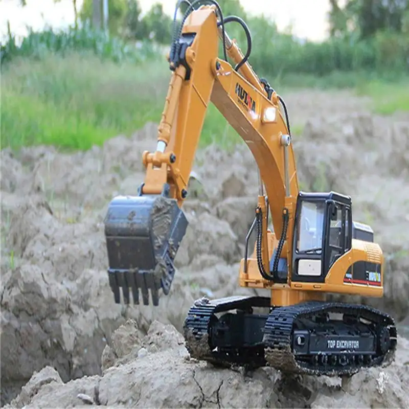 Горячие продажи HUINA 580 1/16 2 4G 7 4 V 2000 Mah экскаватор Радиоуправляемый автомобиль