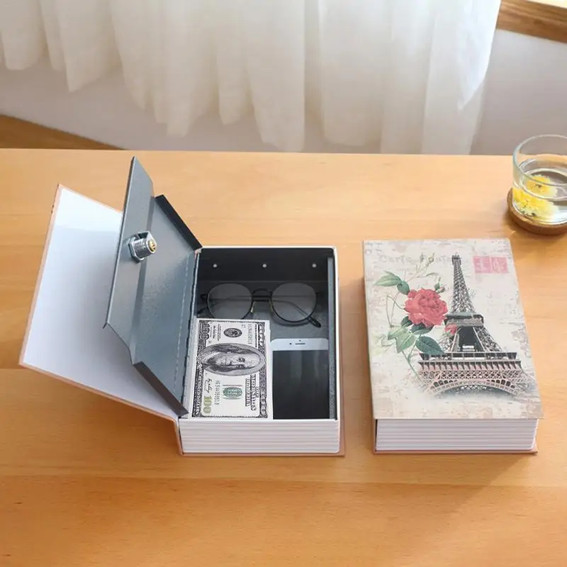 Креативная книга реквизит Сейф маленький мини ящик для хранения ключей|Коробки и