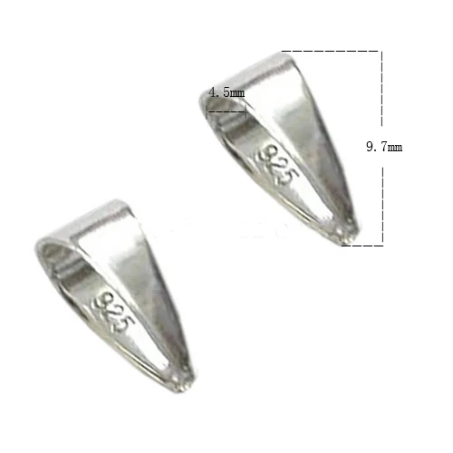 Beadsnice 925 пробы Серебряная подвеска на защелке для подвесок сделай сам оптовая
