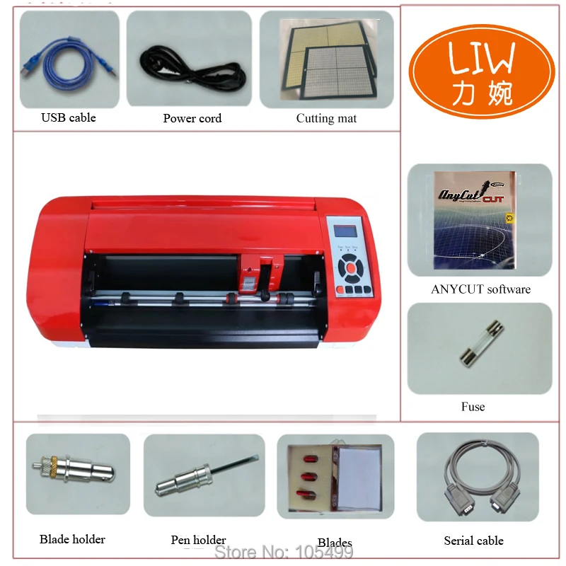 

Vinyl Cutting Plotter for High Speed Sticker Sign Maker 380mm A3