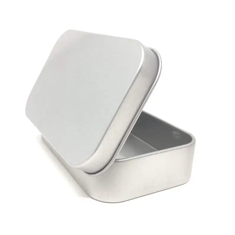 24 упаковки металлические прямоугольные пустые навесные контейнеры мини