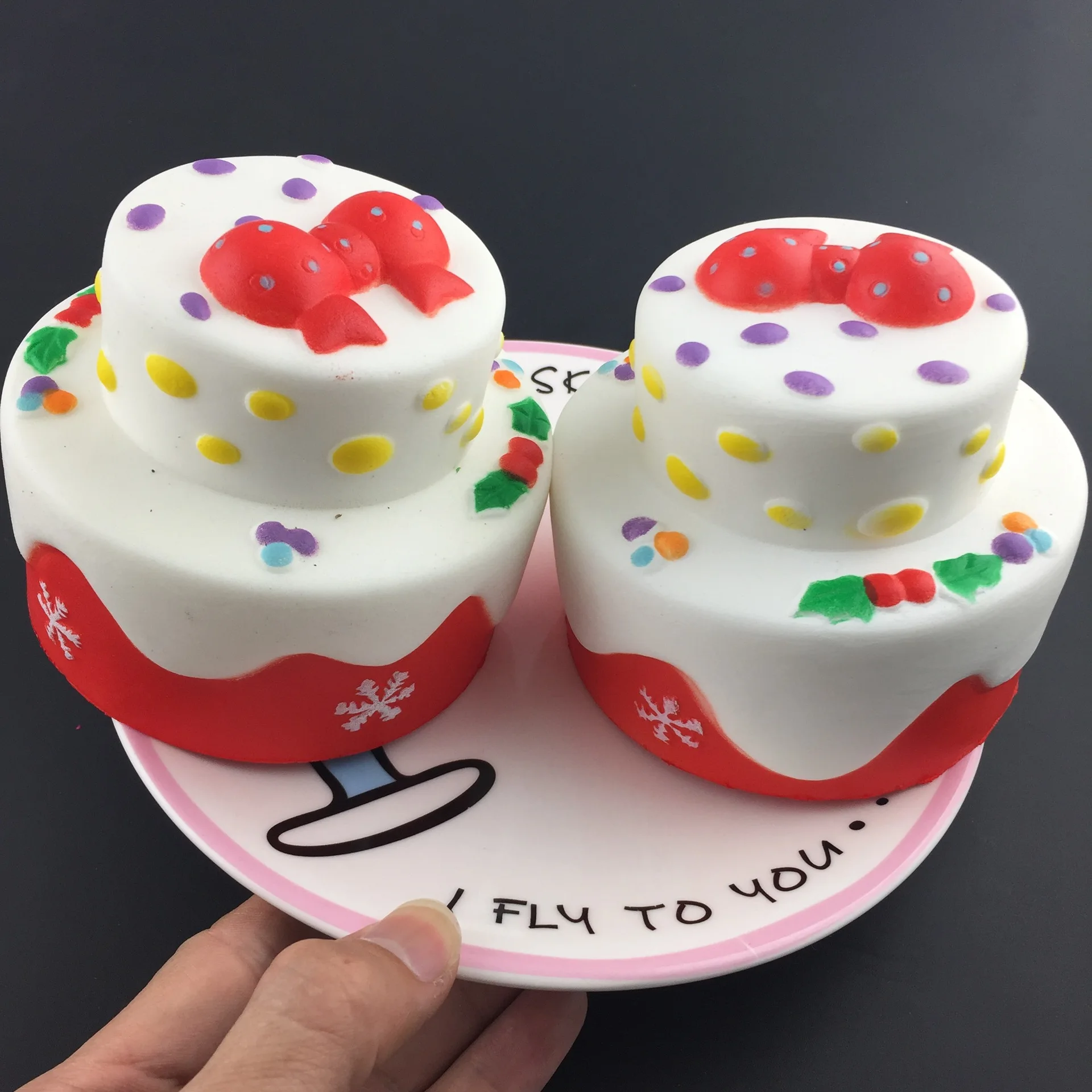 3pcs Simulation PU Cake Model Kawaii Slow Rising Soft Mini 2 Layer Fake Birthday Creative Kids Gift Toy Children Toys | Игрушки и хобби
