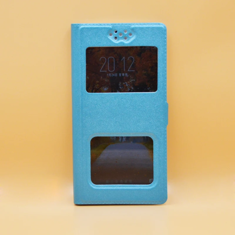 Dower me универсальный чехол-книжка из искусственной кожи с двойным окном для BQ BQ-5302G