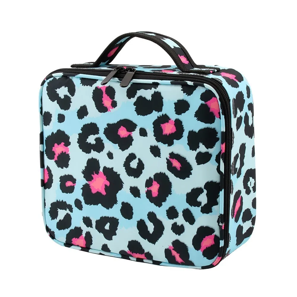 Deanfun макияж Чехол Синий леопардовый узор водостойкая косметическая сумка