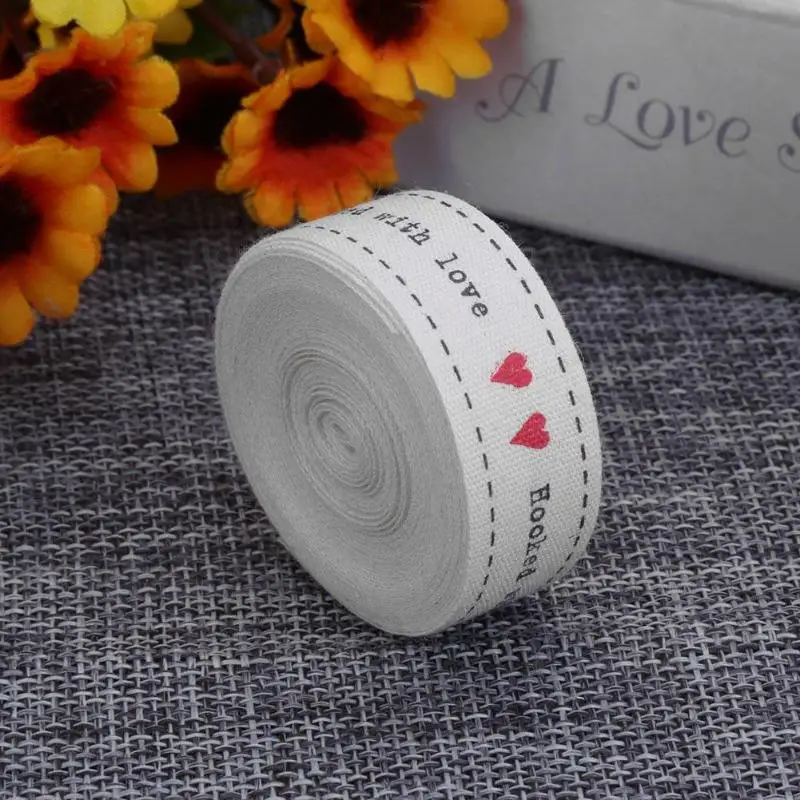 5 ярдов/Lot печатные с хлопковыми лентами DIY Швейные этикетки вечерние дома