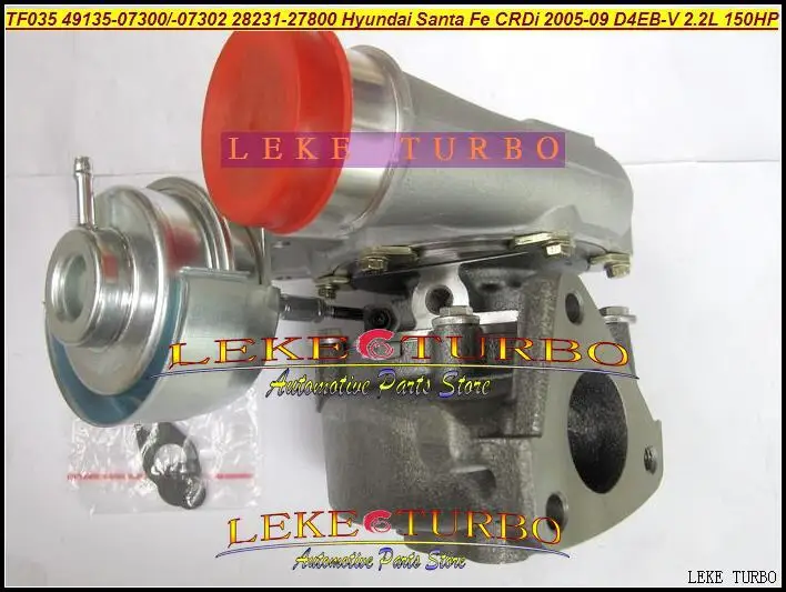 TF035 28231-27800 49135-07302 49135-07300 49135-07100 49135 07100 Turbo для HYUNDAI Santa Fe CRDi 2005-09 D4EB D4EB-V 2.2L 150HP