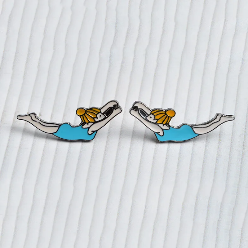 Женские джинсы pin Брошь платформы украшения женщина фонд плавание Pin вакуумные