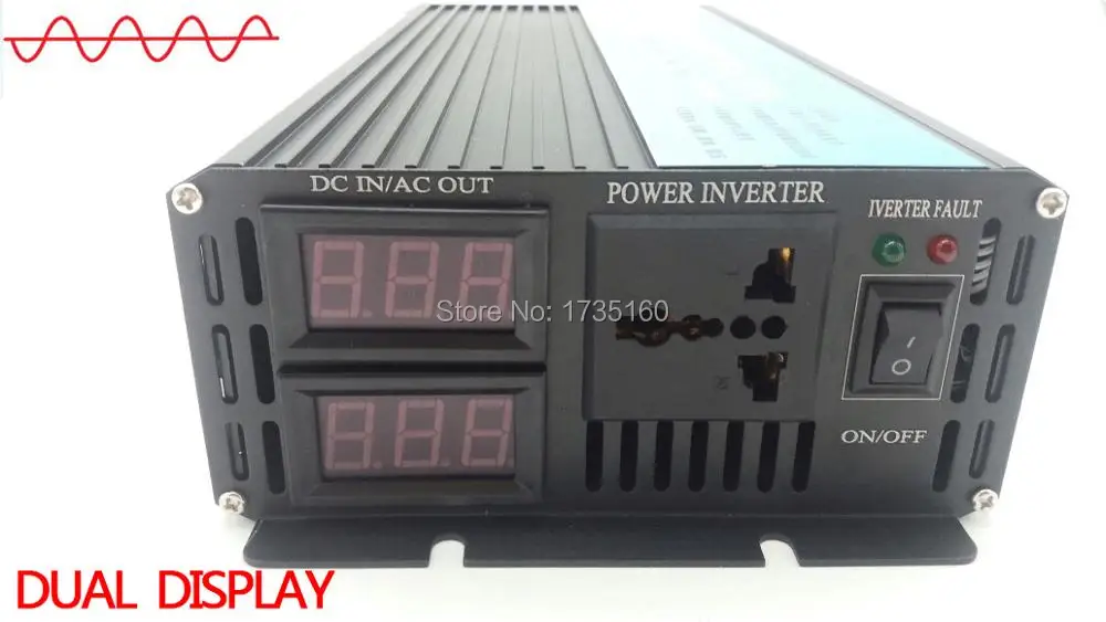 

Surge Power 3000W Continuous Power 1500W DC 24V TO AC 220V 50HZ Pure Sine Wave DC to AC Inverter Power Supply