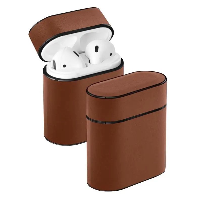 Для Apple Airpods Чехлы Беспроводная bluetooth-гарнитура Защитная Кожаная куртка зарядная