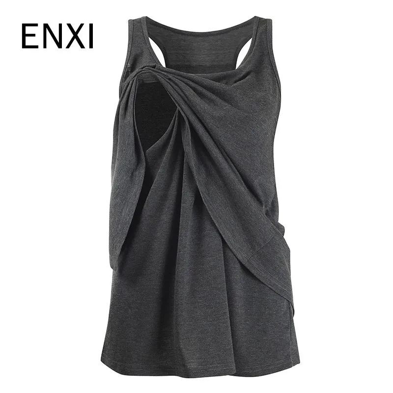 ENXI Breastfeeding Clothes Popular Casual T Shirt Pregnant Women Wear Mummy Tops Maternity Nursing | Мать и ребенок