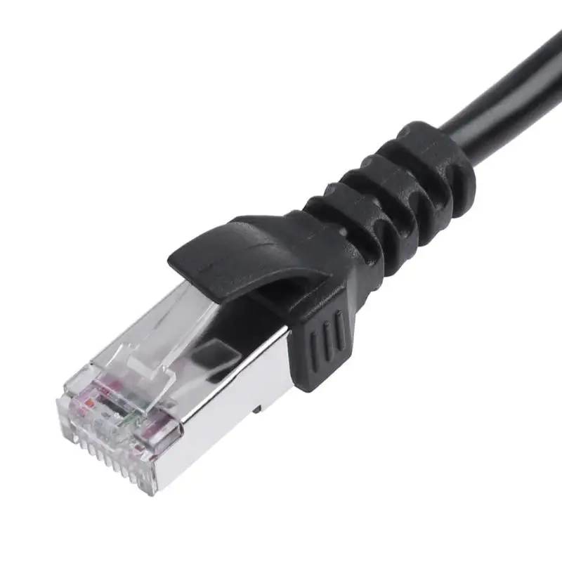 1 2 гнезда LAN Ethernet сеть RJ45 разъем сплиттер удлинитель адаптер Соединительный