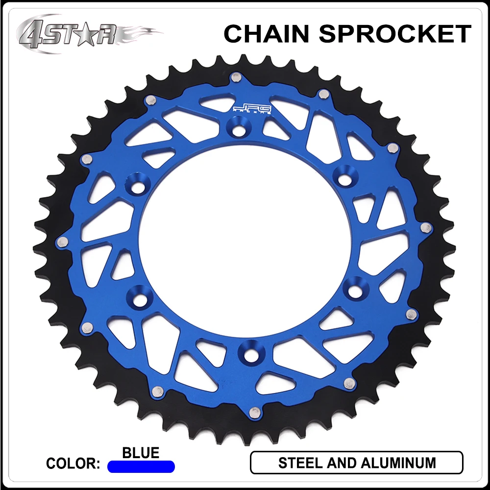 Мотоциклетные 44 46 т 48 49 50 ЧПУ сзади Звездочка для YAMAHA YZ YZF WR WRF 125 250 400 426 450 TTR230
