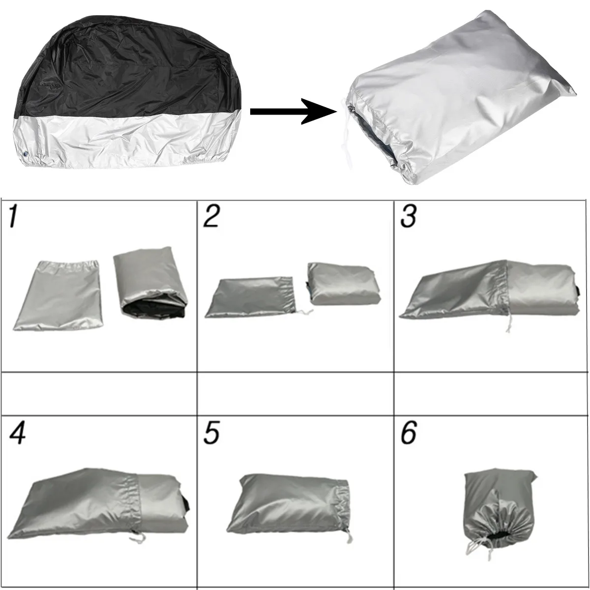 Водонепроницаемый чехол для мотоцикла L/XL/2XL/3XL/4XL + хранения защита от дождя снега