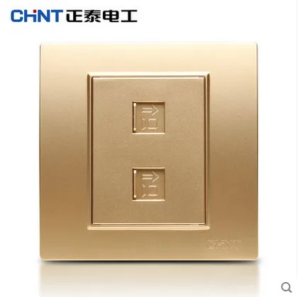 CHINT NEW7L Трехцветная стальная пластина переключатель розетка панель безопасности