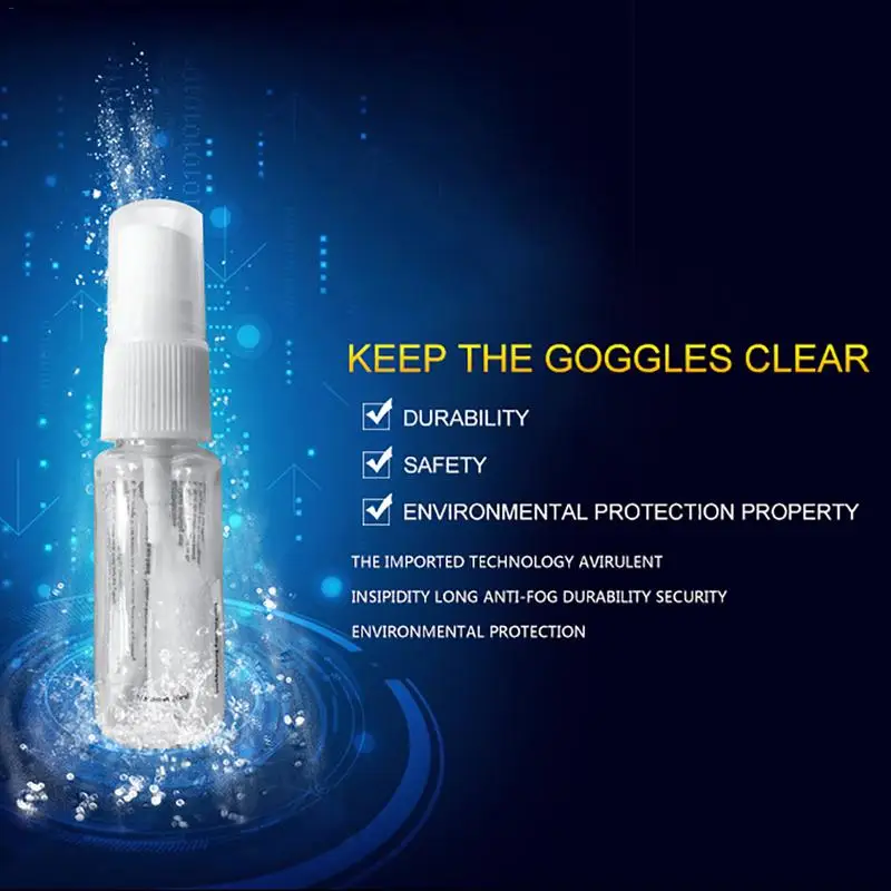 Defogger Solid State Defog Anti Fog Agent for Swim Goggles Glass Lens Diving Mask Cleaner Solution Antifogging Spray Mist | Спорт и