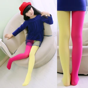 Колготки детские, бархатные, ярких цветов, 2 цвета, чулки для танцев