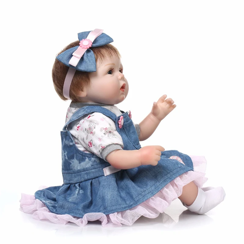 NPK Новинка 43 см силиконовые куклы Reborn Boneca Realista модные детские для принцессы