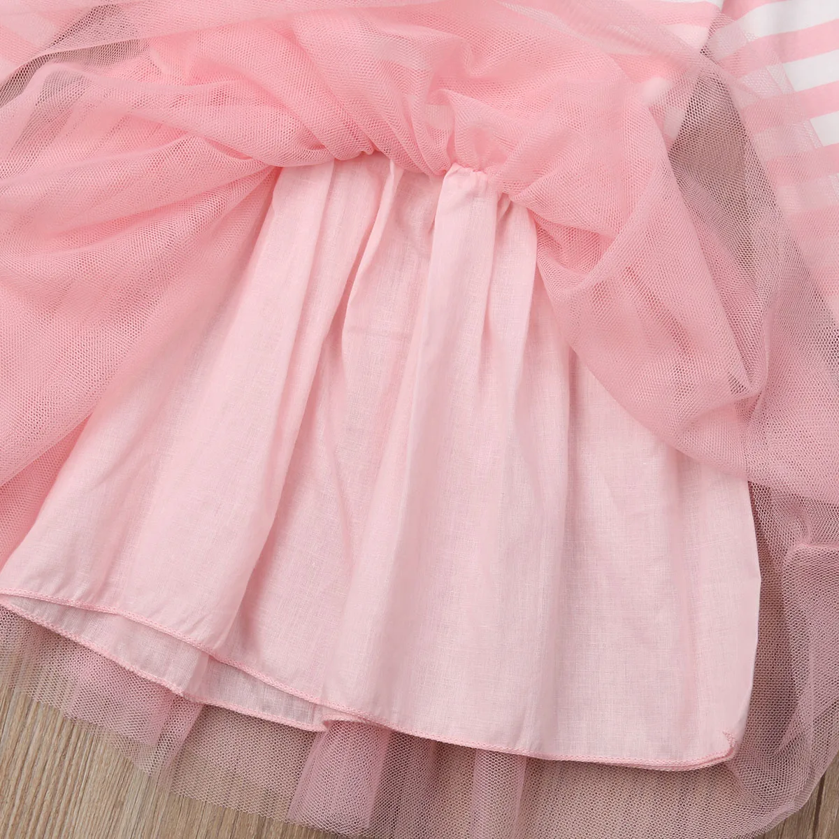 

Pudcoco Baby Girl Dress 0-24M Toddler Baby Dress Girl Stripe Tulle Tutu Birthday Party Dress 2PCS Outfits Set