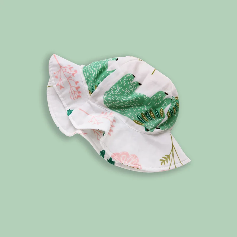 Accessories Boys Kids Pattern Hats Bucket Girls Sunhat Summer Floral Pure cotton Toddler Helmet Cap Thin section Gauze Baby | Детская