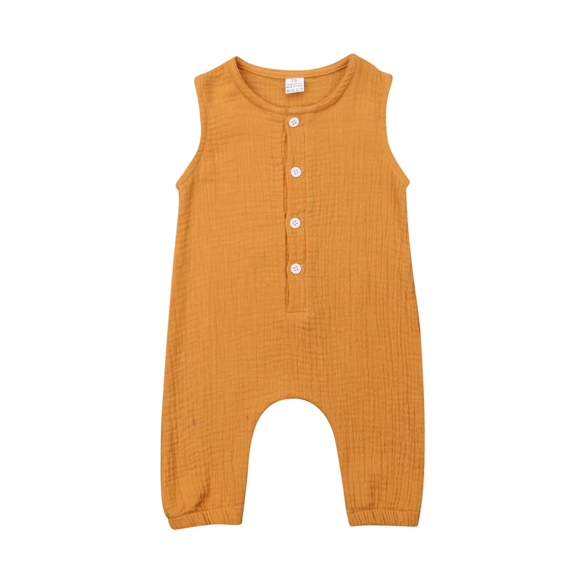 Однотонный комбинезон для новорожденных мальчиков и девочек одежда