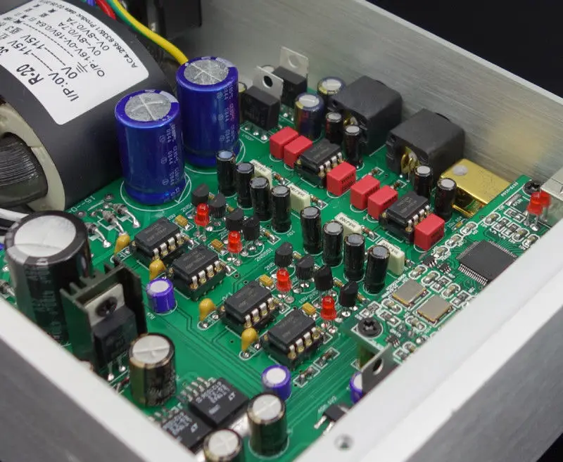 Новый ES9038PRO DAC асинхронный USB декодер 384 K DSD256 + усилитель для наушников|Усилители