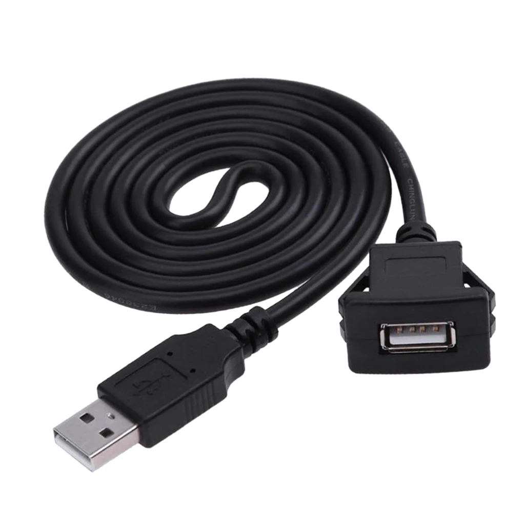 USB кабели MagiDeal 2 0 штекер гнездо Удлинительный кабель для автомобильного монтажа