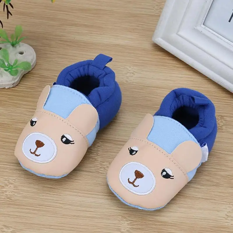 Baby Prewalker Cartoon Animal Soft Sole Anti-slip Embroidery Warm Shoes |