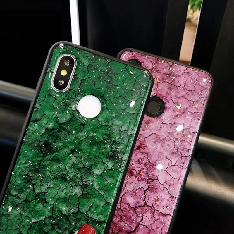 Модный чехол для телефона xiaomi redmi note 6 pro 5 plus 6a s2 mi 8 lite mi8 6x mix 2 2s max 3 из золотой фольги